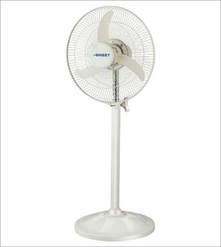 Bullet Fan - Metal Pedestal Fan, 16 Inch Blade Diameter, Ivory Color | High Speed Motor, 3 Speed Modes, Energy Efficient