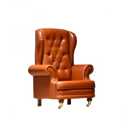 Single large leather Sofa