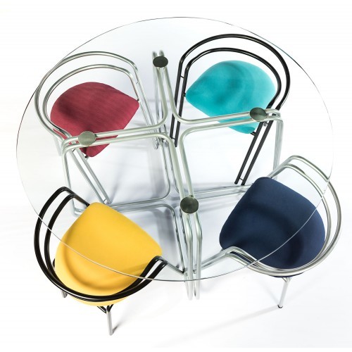 Colorful Glass dining Table