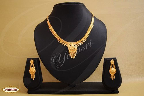 Golden Trendy Design Necklace