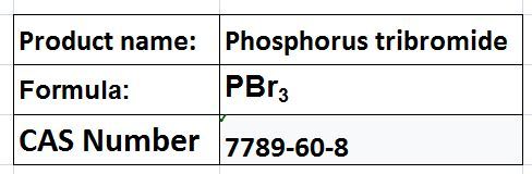 Phosphorus Tribromide - Colorless Liquid Boiling Point 173Â°C | Alcohol Conversion Alkyl Bromide Synthesis High Reactivity