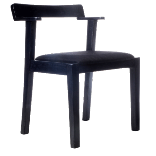 Black Designer Wooden Chair