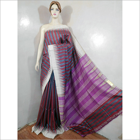 Purple Silk Designer Saree