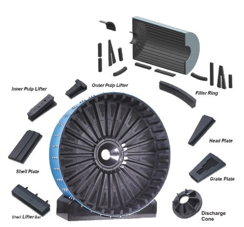Ball Mill Rubber Lining Diagram