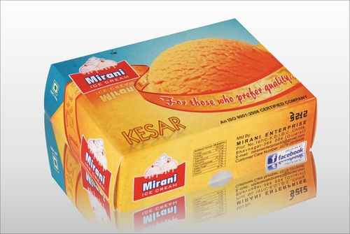 Ice cream packaging box
