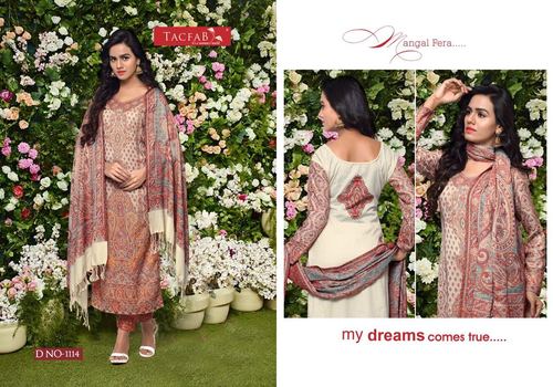 Pashmina Weaving Jaq Printed Shawl - 1450mm Pink, Soft Pashmina, Jacquard Weave, Digital Print, Elegant Design