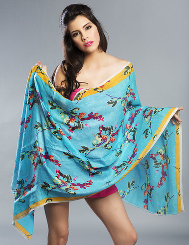 Wool Digital Print Shawls