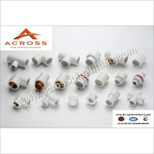 uPVC Pipe Fittings - White Round, ASTM D2467 Standard | Diverse Sizes, Versatile Applications in Plumbing