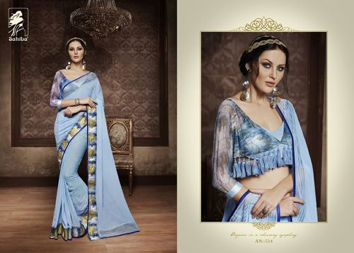 Sky Blue Saree