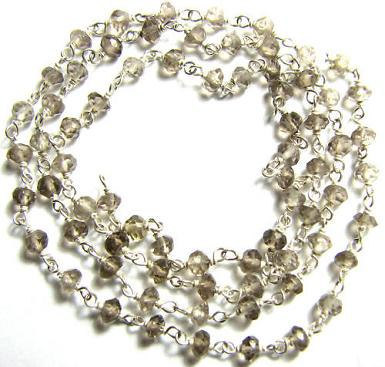 Quartz Facetedbeaded Chain