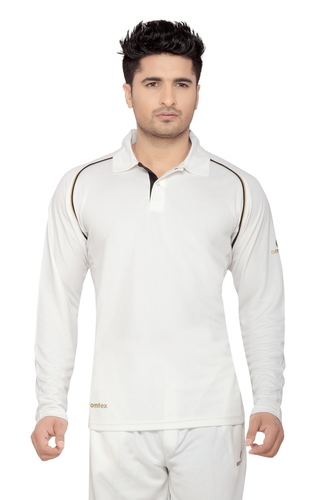 Cricket White Tshirts Full Sleeves Age Group: Adults