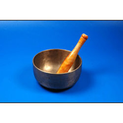Tibetan Singing Bowl - Bronze, 6 Inches Diameter, 1.5 lbs Weight - Polished Finish, Rich Resonant Sound, Handmade Quality