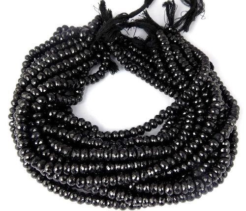 Round Brilliant Cut Black Spinel Faceted Ron Dell