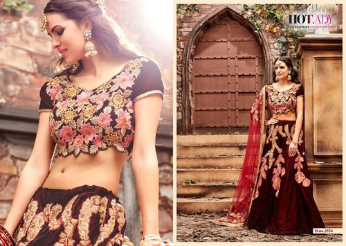 Silk Heavy Work Velvet Lehanga