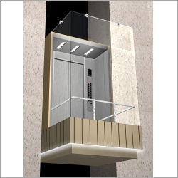 Transparent Glass Elevator