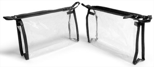 Clear Vinyl Zipper Bag