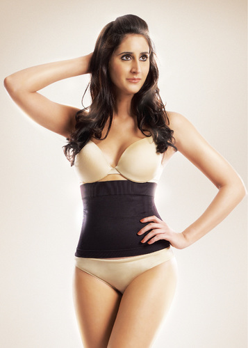 Spandex And Nylon Women Power Tummy Shaper Black