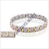 Silver Bio Magnetic Titanium Bracelet