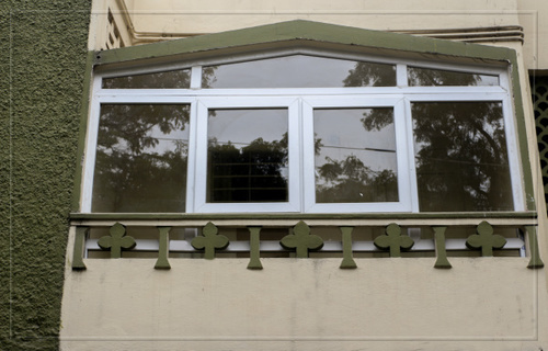 typical balcony window