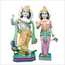 Marble Radha Krishna Murti