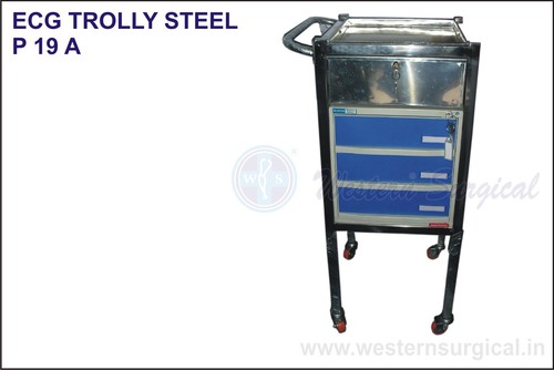 Ecg Trolly Steel