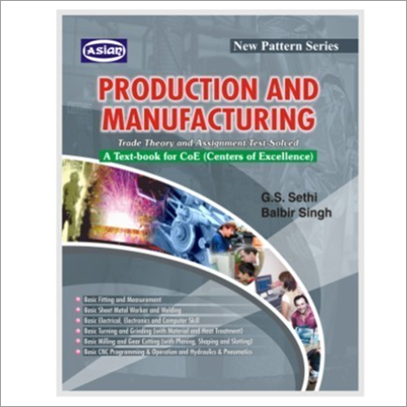 Production And Manufacturing - 22cm x 1.5cm Rectangle Board, Offset Paper with Education Books for Adults