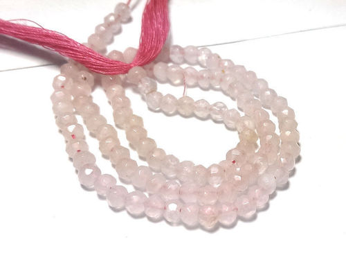 Quartz Faceted Rondelle