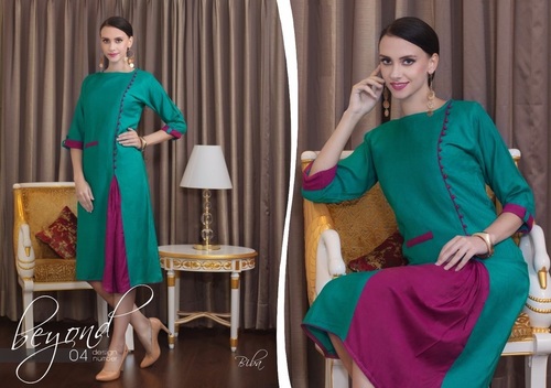 Green Designer Indian Kurtis Manufacturer India