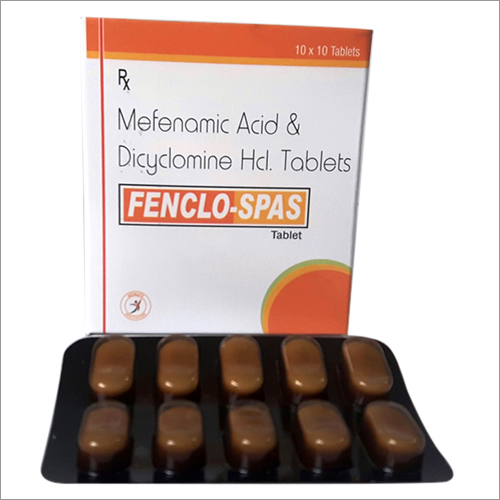 Mefenamic Acid and Dicyclomine HCL Tablets