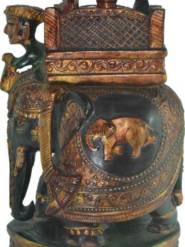 Beautiful Elephant Hand painted Statue