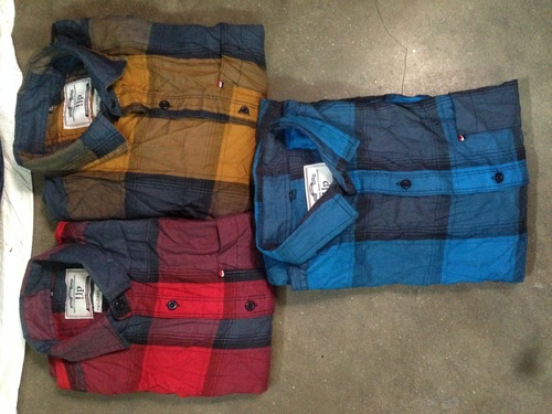 Dark Yellow Blue Red Mens Short Shirts