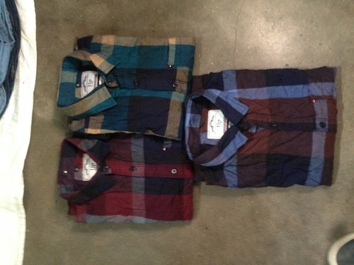 Dark Blue Red Green Plain Shirts
