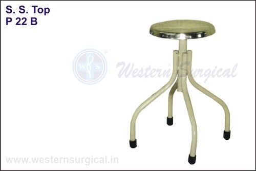 Revolving Stool(s.s.top) Hospital Trolley