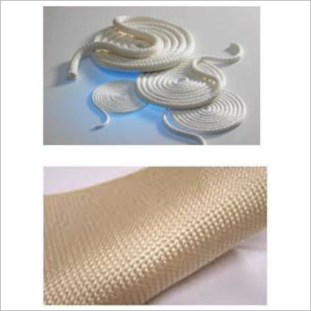 White & Brown High Temperature Fiberglass Rope