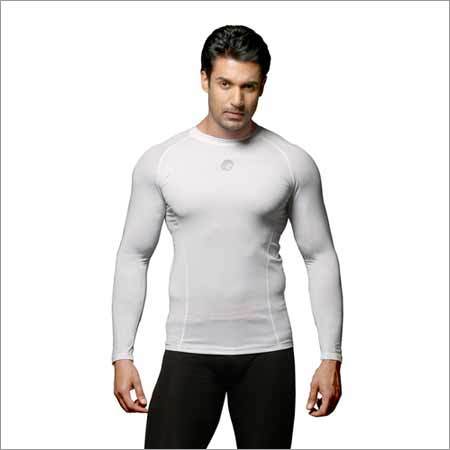 Compression Top Full Sleeves White Age Group: Adults