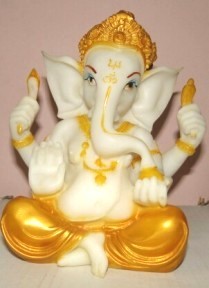 Marble Dust Ganesha Statue