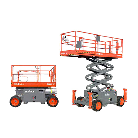 Rough Terrain Scissor Lift - Heavy-Duty Steel, New Multi-Purpose Functionality, Ideal for Outdoor Use
