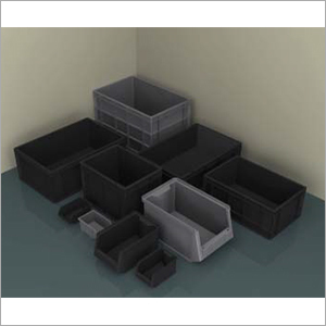 Anti Static Plastic Crates - Premium Plastic Material | Solid Box Design, Durable for Agricultural Transport, Optimal for Garlic, Peanuts, Onions and More