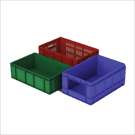 Solid Box Plastic Packing Crates