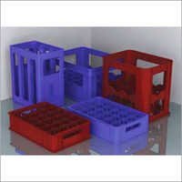 Plastic Bottle Crates - Heavy-duty Plastic, 12x16 Inches , Solid Box Design For Durable Bottle Storage
