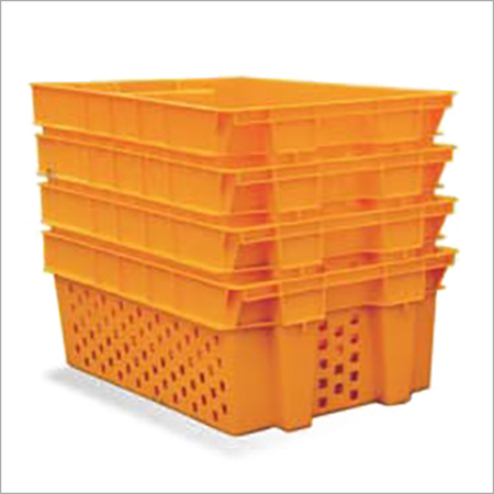 Plastic Stackable Crates - Durable Solid Plastic , Perfect for Efficient Storage and Organizing