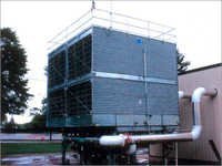 Industrial Cooling Tower - Metal & Timber Build, Louver Covers | Low Noise, Easy Install, Robust, Natural Airflow