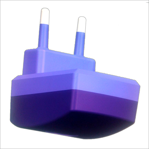 Mobile Charger - ABS Plastic, 50x30x25 mm, Purple | Fast Charging, Compact Design, Portable Power, Durable
