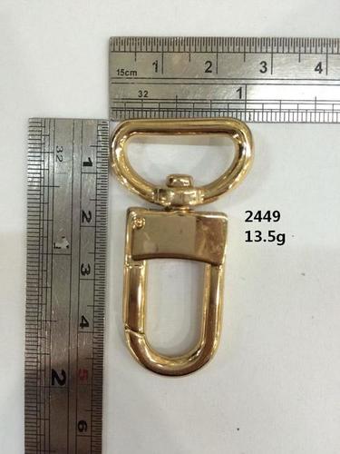 D ring Oval hook for handbag high quality fittings shine gold