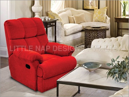 Casa Living Room Recliners - Fabric, 990.6mm Depth x 1117.6mm Height x 1016mm Width | Feather-Soft Cushioning, Flexible Back, 5-Year Warranty, Indian Style