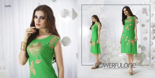Green Designer Kurti
