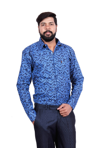 Men's Casual Shirt - Cotton, Available in M, L, XL | No Fade, Washable, Full Sleeves, Trendy Printed Design