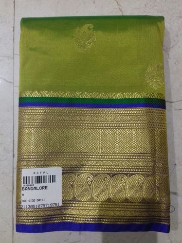 Green Bangalore Silk Saree