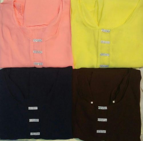 Georgette Fabric Kurti With Separate Inner