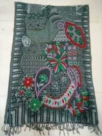 Boiled wool Emb Shawls